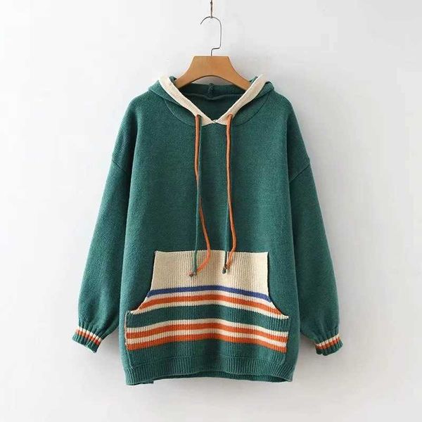 h.sa autumn and winter women knit pullovers long sleeve hooded sweater oversized chic knitwear pull femme hiver christmas 210716, White;black
h.sa autumn and winter women knit pullovers long sleeve hooded sweater oversized chic knitwear pull femme hiver christmas 210716, White;black