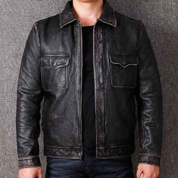 men's leather & faux zvaqs mens genuine jacket coats brand clothing automotive man cow male bomber a574 pph1035, Black
men's leather & faux zvaqs mens genuine jacket coats brand clothing automotive man cow male bomber a574 pph1035, Black