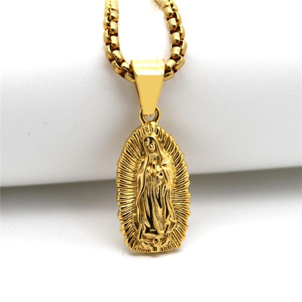 pendant necklaces catholic religious jewelry virgin mary pendants gold color stainless steel madonna collier for women 2021 necklace, Silver
pendant necklaces catholic religious jewelry virgin mary pendants gold color stainless steel madonna collier for women 2021 necklace, Silver