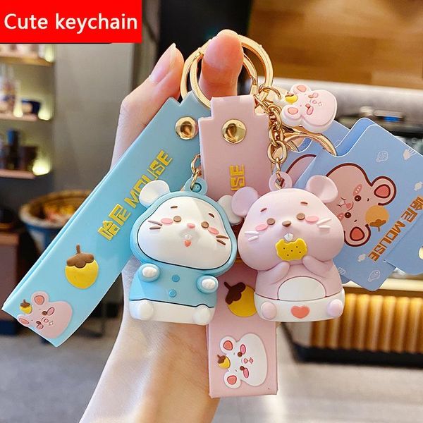 keychains fashion cute little mouse leather bag car keychain plastic soft rubber doll pendant key holder ring accessories jewelry gift, Silver
keychains fashion cute little mouse leather bag car keychain plastic soft rubber doll pendant key holder ring accessories jewelry gift, Silver