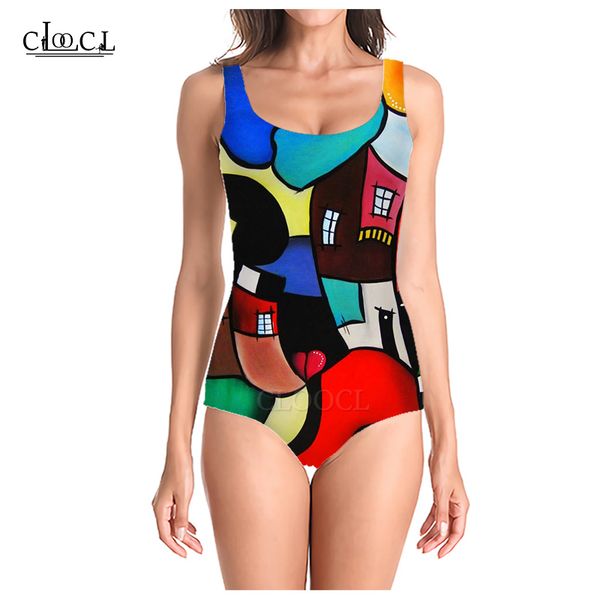 cloocl 2021 popular abstract picture 3d print summer sleeveless women swimsuit fashion casual swimsuits beach one piece swimwear, White;black
cloocl 2021 popular abstract picture 3d print summer sleeveless women swimsuit fashion casual swimsuits beach one piece swimwear, White;black