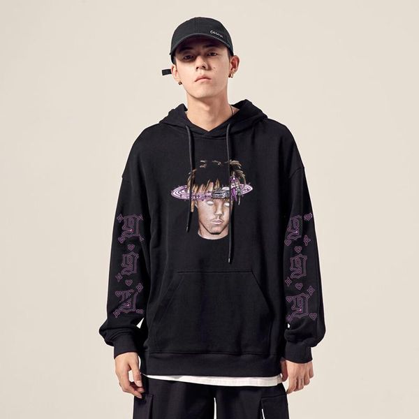 men's hoodies & sweatshirts rapper juice wrld hoodie women's hip hop style sweatshirt harajuku streetwear fashion casual hooded fa, Black
men's hoodies & sweatshirts rapper juice wrld hoodie women's hip hop style sweatshirt harajuku streetwear fashion casual hooded fa, Black
