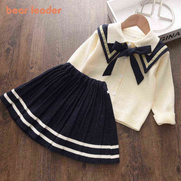 bear leader girls baby knitted clothing sets fashion kids preppy bowknot sweaters and skirt outfits princess knitwear 2-6y y220310, White
bear leader girls baby knitted clothing sets fashion kids preppy bowknot sweaters and skirt outfits princess knitwear 2-6y y220310, White