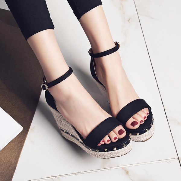 women sandals summer 2021 platform high heels shoes ankle strap ladies rivet casual footwear pink black1, Black
women sandals summer 2021 platform high heels shoes ankle strap ladies rivet casual footwear pink black1, Black