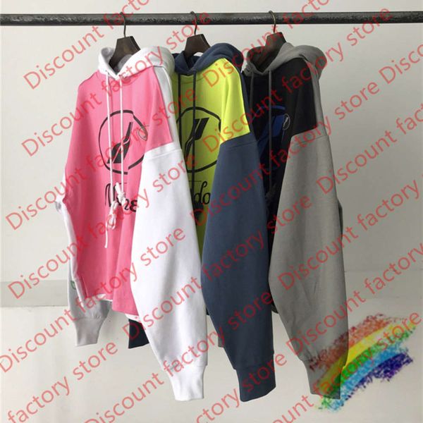 2021 ss patchwork hoodie men women 1 fashion sweatshirts pullover, Black 
2021 ss patchwork hoodie men women 1 fashion sweatshirts pullover, Black