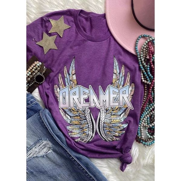 dark purple printed women is fashion word 3d printing short slim t-shirt summer casual round neck short short sleeve t-shirt, White
dark purple printed women is fashion word 3d printing short slim t-shirt summer casual round neck short short sleeve t-shirt, White