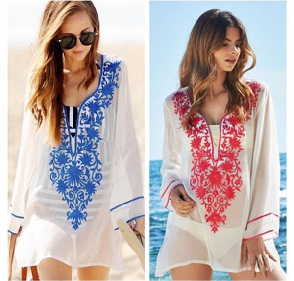 women's swimwear venrafan cotton beach skirt female cover ups retro embroidered flowers bikini vacation bathing suit sun clothes, White;black
women's swimwear venrafan cotton beach skirt female cover ups retro embroidered flowers bikini vacation bathing suit sun clothes, White;black