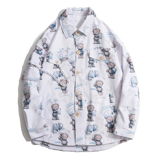 men's casual shirts hip hop retro bear style fashion long sleeve mens harajuku national knitted shirt streetwear snap button 2021, White;black
men's casual shirts hip hop retro bear style fashion long sleeve mens harajuku national knitted shirt streetwear snap button 2021, White;black