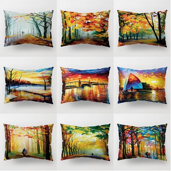 color oil painting printed pillowcase sofa chair cushion waist pillowcase office siesta
color oil painting printed pillowcase sofa chair cushion waist pillowcase office siesta