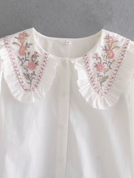 2021 new womens white blouses bohemian embroidery turn collar cute cotton shirts rsd9, Tan;black
2021 new womens white blouses bohemian embroidery turn collar cute cotton shirts rsd9, Tan;black
