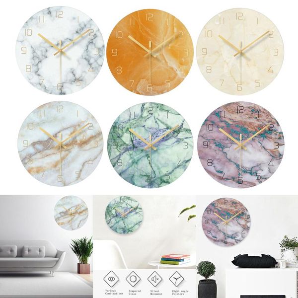 nordic modern silent wall clock glass living room table home clocks wall home decor creative marble horloge kitchen clock
nordic modern silent wall clock glass living room table home clocks wall home decor creative marble horloge kitchen clock