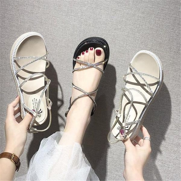 sandals 2021 women fish mouth hollow summer casual shoes rome flat lace-up beach comfortable wedge, Black
sandals 2021 women fish mouth hollow summer casual shoes rome flat lace-up beach comfortable wedge, Black