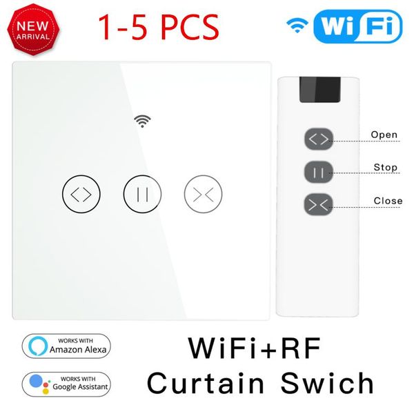 smart home control rf wifi touch curtain blinds roller shutter switch tuya life app remote work with alexa echo google
smart home control rf wifi touch curtain blinds roller shutter switch tuya life app remote work with alexa echo google