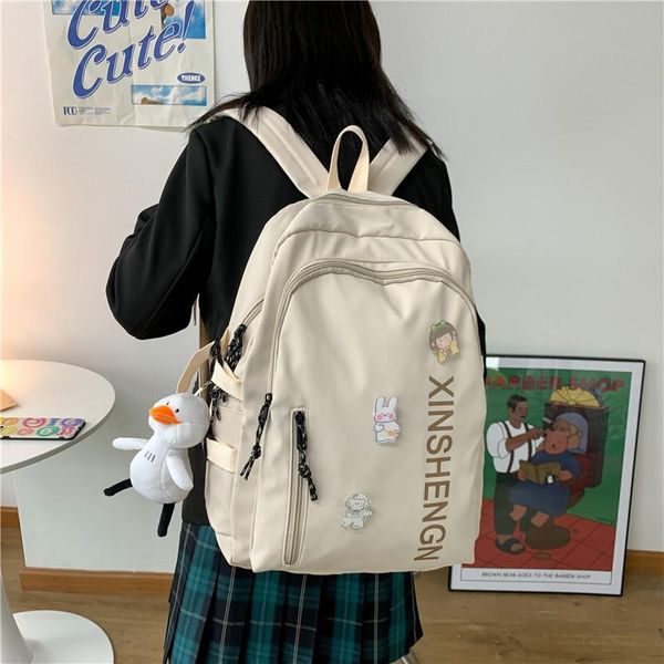 backpack nylon for teenagers 2021 fashion waterproof large-capacity lapcampus school bag girl trend design handle sac a dos
backpack nylon for teenagers 2021 fashion waterproof large-capacity lapcampus school bag girl trend design handle sac a dos