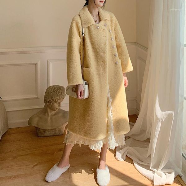 women's fur & faux hstar lambwool shirling furry shearing coat female vintage wool jaqueta pelucia feminina alpaka plaszczf, Black
women's fur & faux hstar lambwool shirling furry shearing coat female vintage wool jaqueta pelucia feminina alpaka plaszczf, Black