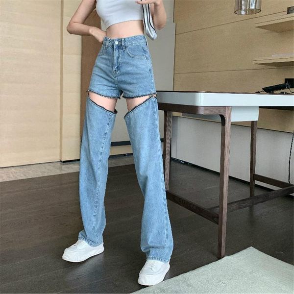 women's pants & capris women high waist casual jeans slim denim detachable fashion harajuku female wide leg trousers, Black;white
women's pants & capris women high waist casual jeans slim denim detachable fashion harajuku female wide leg trousers, Black;white