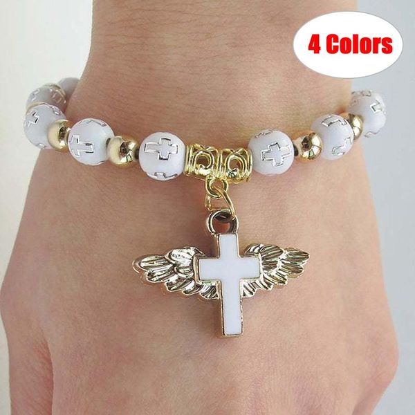 charm bracelets cross beaded bracelet for girls gift printed elegant religious ornaments imitation pearls rosary arm jewelry jesus, Golden;silver
charm bracelets cross beaded bracelet for girls gift printed elegant religious ornaments imitation pearls rosary arm jewelry jesus, Golden;silver