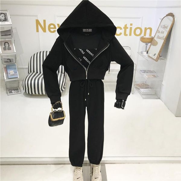 women's two piece pants three set spring summer 2021 fashion sportswear loose casual sweater vest sports suit, White
women's two piece pants three set spring summer 2021 fashion sportswear loose casual sweater vest sports suit, White