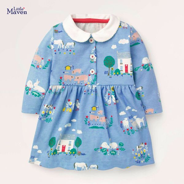 little maven 2021 girls long sleeve dress animal pig print children party clothes brand dress kids cotton baby infant dresses 210317, Red;yellow
little maven 2021 girls long sleeve dress animal pig print children party clothes brand dress kids cotton baby infant dresses 210317, Red;yellow