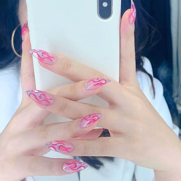 false nails 24 pcs with rose red flame design wearable nail art fake patch waterproof detachable tips dw, Red;gold
false nails 24 pcs with rose red flame design wearable nail art fake patch waterproof detachable tips dw, Red;gold