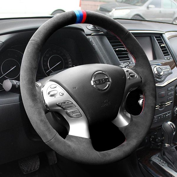steering wheel covers diy hand-stitched suede leather car cover for bluebird sylphy teana qashqai tiida x-trail murano
steering wheel covers diy hand-stitched suede leather car cover for bluebird sylphy teana qashqai tiida x-trail murano