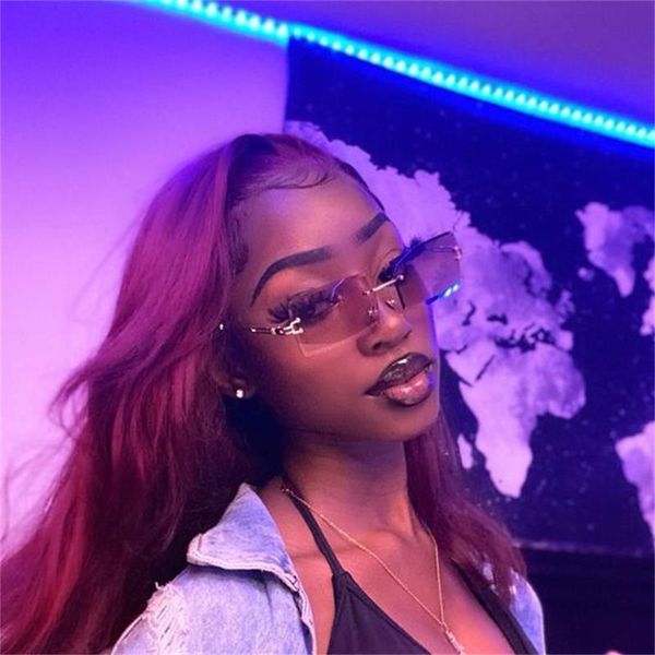 rimless women sunglasses rectangle fashion popular shades small square sun glasses for female summer traveling brown oculos, White;black
rimless women sunglasses rectangle fashion popular shades small square sun glasses for female summer traveling brown oculos, White;black