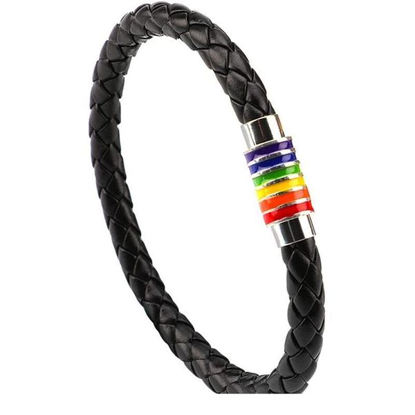 bracelet lgbt rainbow bracelet couple black leather bracelet men bangle with rainbow striped magnet jlloyt
bracelet lgbt rainbow bracelet couple black leather bracelet men bangle with rainbow striped magnet jlloyt