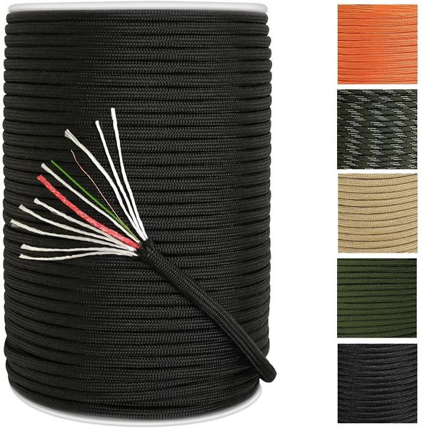 outdoor gadgets 550 paracord spool cord 330ft 12 strands fire fishing metal rope for camping firewire tactical bracelet multi
outdoor gadgets 550 paracord spool cord 330ft 12 strands fire fishing metal rope for camping firewire tactical bracelet multi