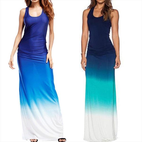 plus size fashion gradient womens dress backless sleeveless round neck summer beach party casual women maxi long, Black;gray
plus size fashion gradient womens dress backless sleeveless round neck summer beach party casual women maxi long, Black;gray