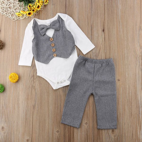 boys clothes gentleman baby boy bow tie shirt romper+pants party formal set, White
boys clothes gentleman baby boy bow tie shirt romper+pants party formal set, White
