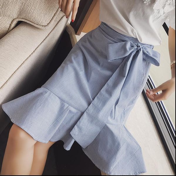 mishow a line trumpet striped ruffles bow women skirt 2021 summer elegent cotton skirt empire knee length mx17b1820, Black
mishow a line trumpet striped ruffles bow women skirt 2021 summer elegent cotton skirt empire knee length mx17b1820, Black
