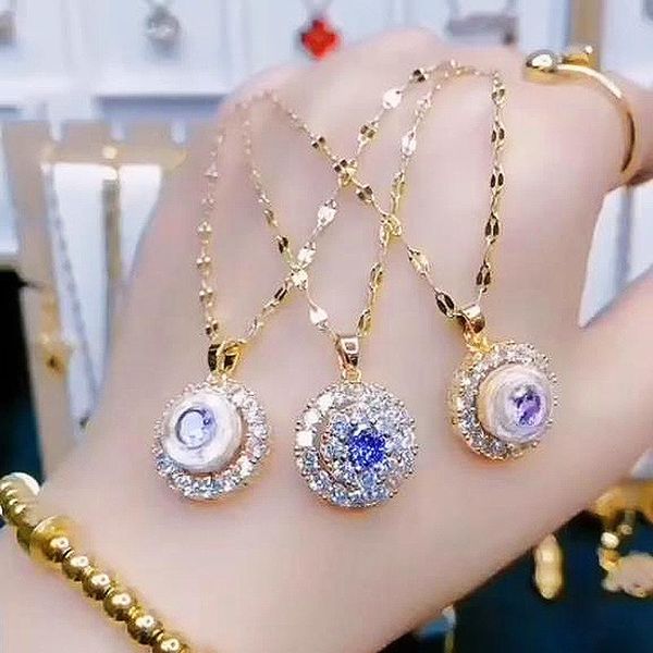 1pc/bag fashion diamond lucky titanium steel beauty ladies necklace for women design pendant jewelry chain ornaments sxl0032, Golden;silver
1pc/bag fashion diamond lucky titanium steel beauty ladies necklace for women design pendant jewelry chain ornaments sxl0032, Golden;silver