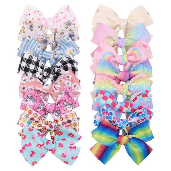 hair accessories 4.4inches cute flower printed bowknot clip for kids girls gradient color ribbon bow baby hairpins headwear, Slivery;white
hair accessories 4.4inches cute flower printed bowknot clip for kids girls gradient color ribbon bow baby hairpins headwear, Slivery;white