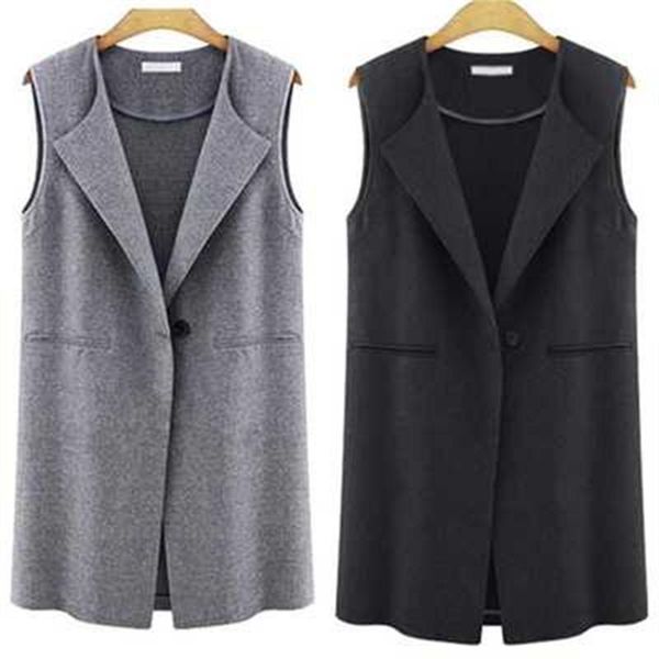 women's vests 2021 spring autumn womens sleeveless vest jacket long coat cardigan gilets outwear veste h300, Black;white
women's vests 2021 spring autumn womens sleeveless vest jacket long coat cardigan gilets outwear veste h300, Black;white