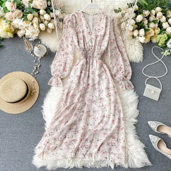 casual dresses spring summer chiffon dress women slim high waist long sleeve sweet floral printed v-neck robe woman, Black;gray
casual dresses spring summer chiffon dress women slim high waist long sleeve sweet floral printed v-neck robe woman, Black;gray