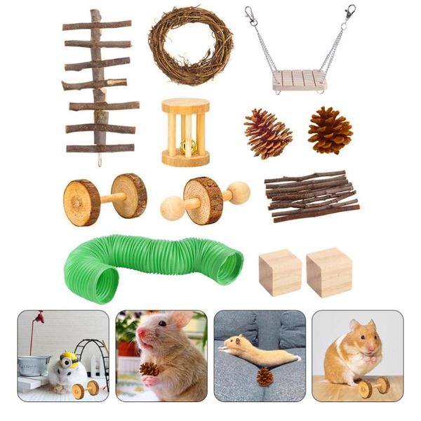 small animal supplies 12pcs wooden hamster toys set guinea pigs chew molar 
small animal supplies 12pcs wooden hamster toys set guinea pigs chew molar