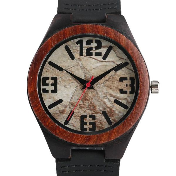 wristwatches marble pattern round dial ebony wood men watches creative black genuine leather quartz wristwatch reloj masculino, Slivery;brown
wristwatches marble pattern round dial ebony wood men watches creative black genuine leather quartz wristwatch reloj masculino, Slivery;brown