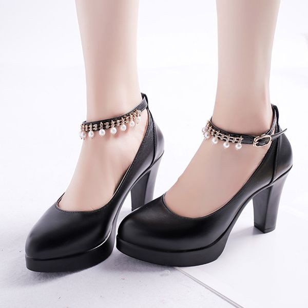 plus size women wedding shoes string bead ankle strap high heels dress shoes platform heels bridal shoes pearl pumps 7.5cm n7147dress, Black
plus size women wedding shoes string bead ankle strap high heels dress shoes platform heels bridal shoes pearl pumps 7.5cm n7147dress, Black