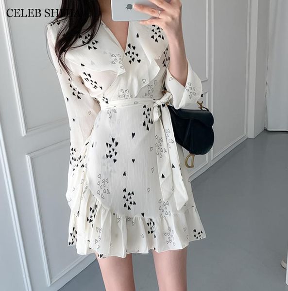 casual dresses shijia summer chiffon ruffle dress woman long sleeve v-neck korean chic slim mini female with sashes street, Black;gray
casual dresses shijia summer chiffon ruffle dress woman long sleeve v-neck korean chic slim mini female with sashes street, Black;gray