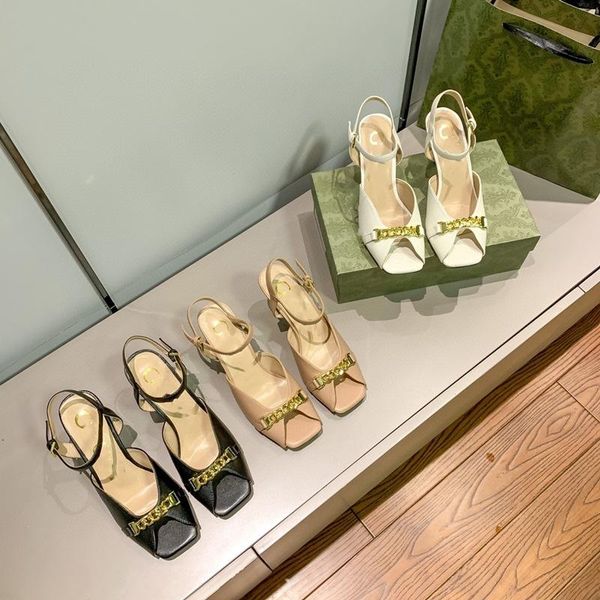 sandals summer 2021 roman chunky heels with metal chain and strappy peep-toe fish mouth slippers for women, Black
sandals summer 2021 roman chunky heels with metal chain and strappy peep-toe fish mouth slippers for women, Black