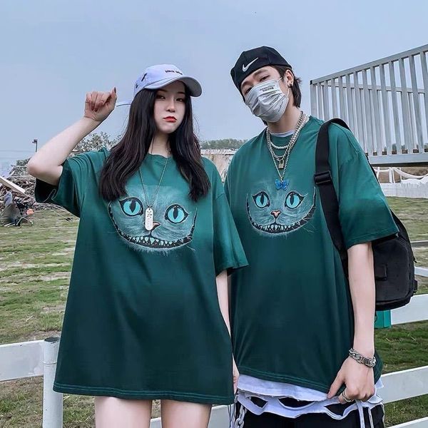 hip-hop short-sleeve cat t-shirt man and woman large size couple use niche design sense summer ym03, White
hip-hop short-sleeve cat t-shirt man and woman large size couple use niche design sense summer ym03, White
