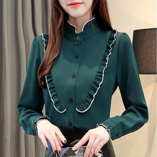 women's blouses & shirts womens and office ladies chiffon blouse women femininas blusas mujer de moda 2021 long sleeve clothes a475, White
women's blouses & shirts womens and office ladies chiffon blouse women femininas blusas mujer de moda 2021 long sleeve clothes a475, White