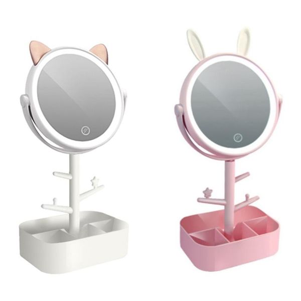 compact mirrors makeup mirror desk lamp, 3 in 1 usb charging lighted vanity lamp storage creative cartoon pet style
compact mirrors makeup mirror desk lamp, 3 in 1 usb charging lighted vanity lamp storage creative cartoon pet style