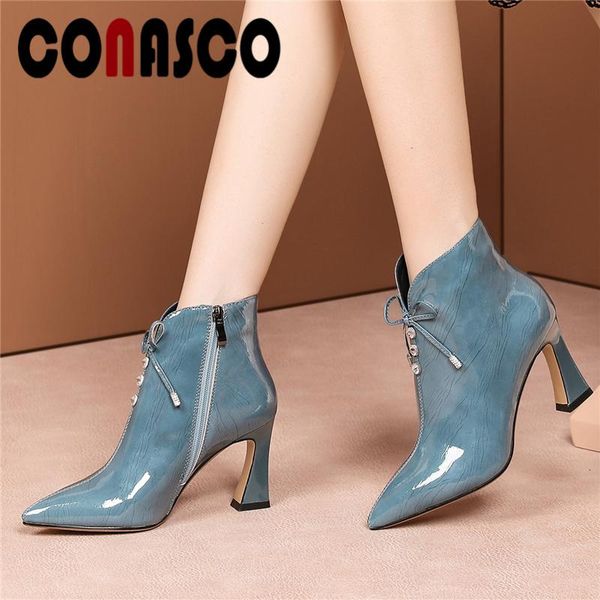 boots conasco ankle for women elegant fashion butterfly-knot shoes woman autumn winter pointed toe high heels zipper, Black
boots conasco ankle for women elegant fashion butterfly-knot shoes woman autumn winter pointed toe high heels zipper, Black