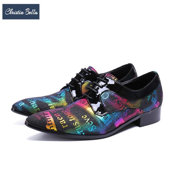 dress shoes christia bella fashion multicolor printing men oxford genuine leather wedding party brogue big size, Black
dress shoes christia bella fashion multicolor printing men oxford genuine leather wedding party brogue big size, Black