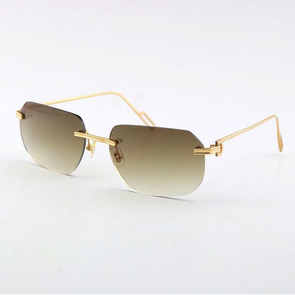 selling fashion metal uv400 protection rimless 18k gold male and female sun glasses shield retro design sunglasses, White;black
selling fashion metal uv400 protection rimless 18k gold male and female sun glasses shield retro design sunglasses, White;black