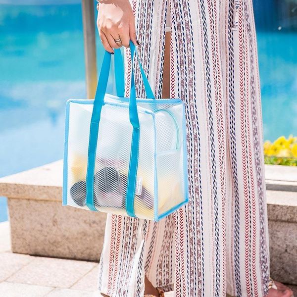 duffel bags travel waterproof transparent handbag mesh breathable wash bag summer beach swimwear storage small clutch
duffel bags travel waterproof transparent handbag mesh breathable wash bag summer beach swimwear storage small clutch