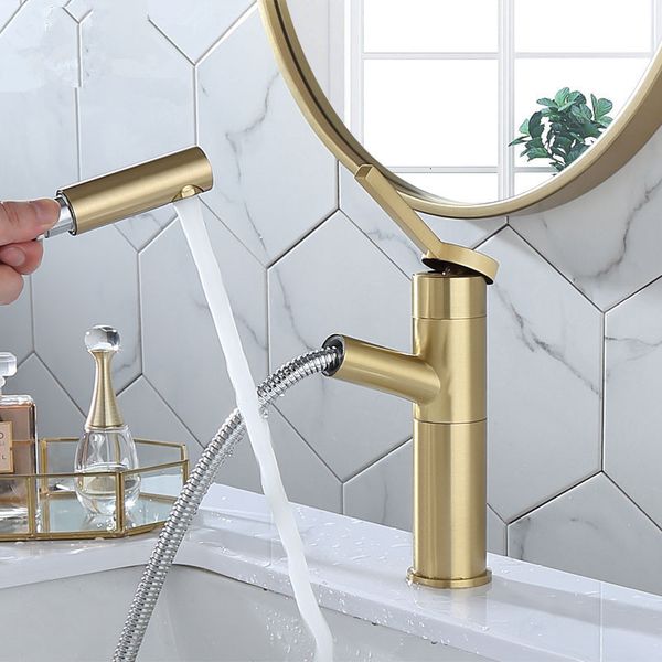 2021 new pull out bathroom basin faucet with shower head water mixer sink single handle deck mounted brushed gold tap uunm
2021 new pull out bathroom basin faucet with shower head water mixer sink single handle deck mounted brushed gold tap uunm