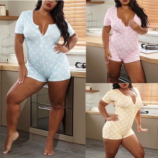 onesies pajamas playsuit women jumpsuits summer short sleeve bodycon elastic buttoned fashion pirnt sleepwear, Black;white
onesies pajamas playsuit women jumpsuits summer short sleeve bodycon elastic buttoned fashion pirnt sleepwear, Black;white