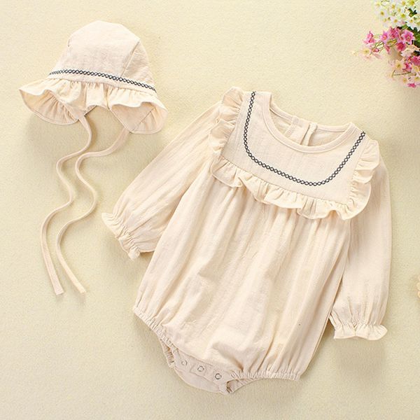 spring embroider long sleeve jumpsuit and hat rompers baby girl boy clothes, Blue
spring embroider long sleeve jumpsuit and hat rompers baby girl boy clothes, Blue